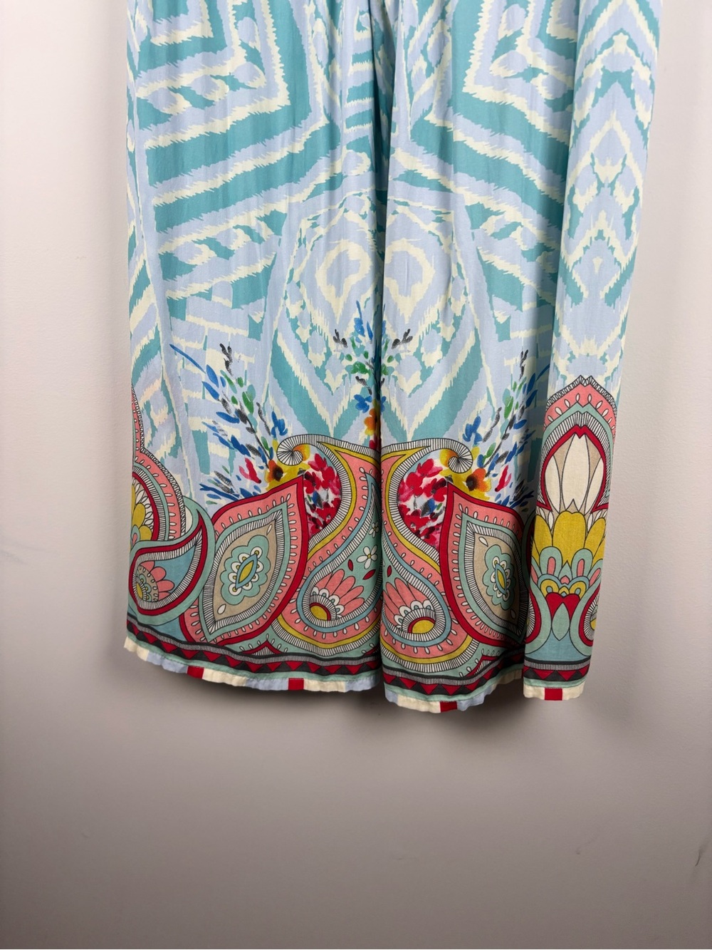 Johnny Was XL Dandridge Boho Split Leg Wide Leg Palazzo Beach Resort Paisley - Picture 8 of 13